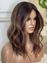 Ombre Brown Lace Front Wigs Body Wave Preplucked Highlight Human Hair Wigs - Everyday Wigs